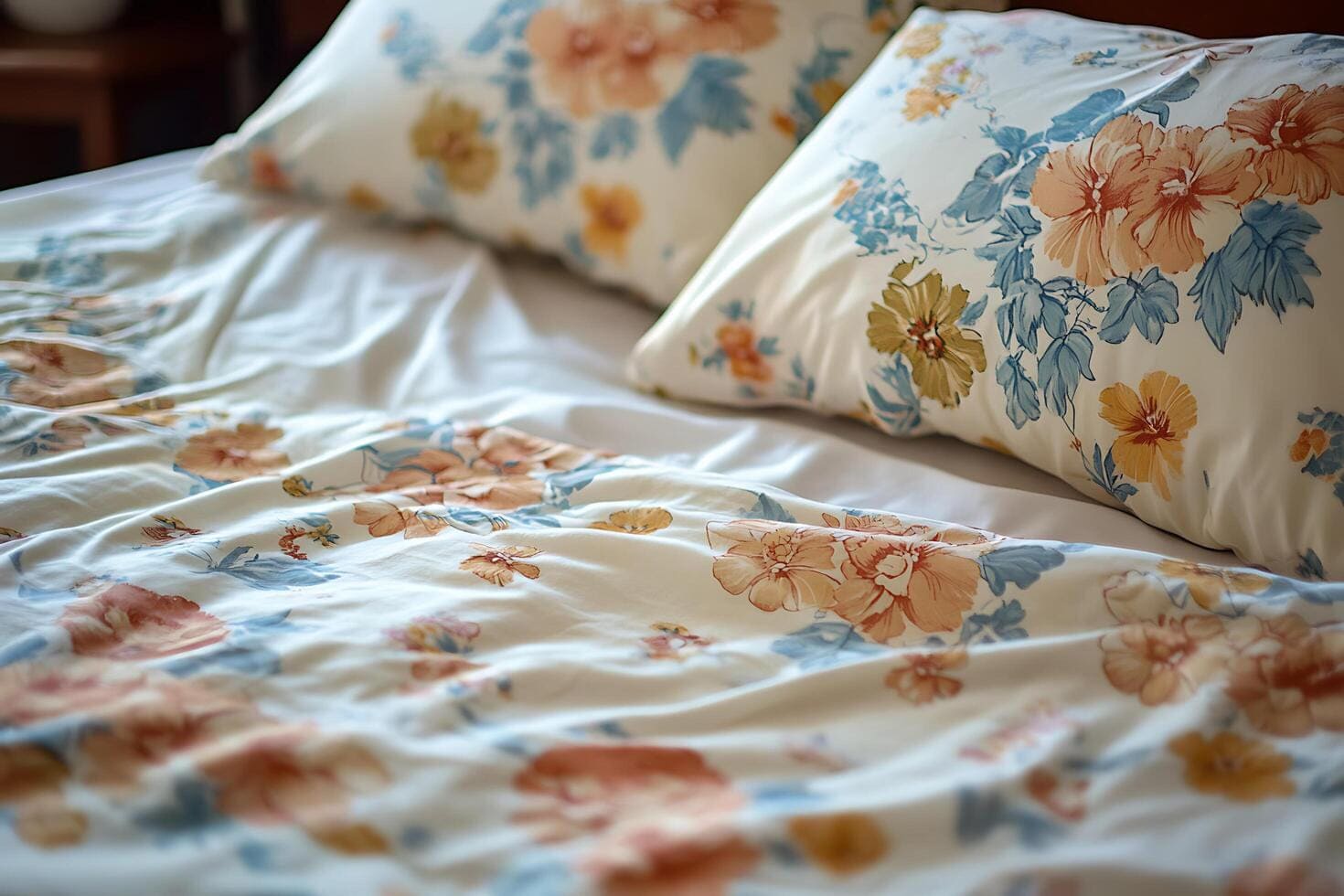 Prześcieradło Bawełniane Pastel Blossom – Kwiatowe